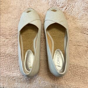 Joan & David Cream Espadrille Flats